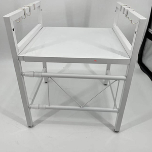 <span class=keywords><strong>Étagère</strong></span> de rangement de cuisine à double niveau en métal <span class=keywords><strong>pour</strong></span> <span class=keywords><strong>four</strong></span> à micro-ondes, support de comptoir rétractable avec <span class=keywords><strong>étagère</strong></span> <span class=keywords><strong>pour</strong></span> cuiseur à riz - Product Image 6