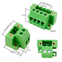 Connecteur de bornier à montage sur panneau à pas de 5,08 mm - 2 à 24 broches