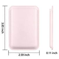 Dompet Kulit PU Kustom untuk iPhone 13 14 15 16 17, Tempat Kartu Nama Bergaya, Kantong Ponsel