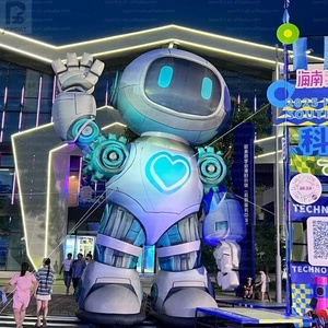 Robot géant gonflable intelligent à éclairage LED, accessoire technologique futuriste pour exposition technologique/activation <span class=keywords><strong>de</strong></span> marque en centre commercial/festival <span class=keywords><strong>de</strong></span> musique/lancement - Product Image 6