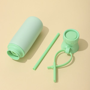 New Product Hight Quality Bpa-free Leak Proof 17oz Insulated Stainless Steel Water Bottle <b>With</b> Spout Lid & <b>Straw</b> Silicone Handle - Product Image 2