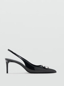 Sandalias <span class=keywords><strong>NMG</strong></span> para Mujer, Nueva Colección de Otoño, Piel Sintética, Hebilla Metálica, Punta Puntiaguda, Tacón Alto Delgado de 6 cm, Antideslizantes, Estilo Muller - Product Image 5