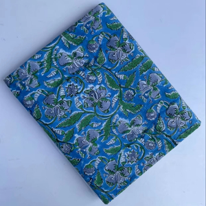 Tissu en coton naturel tissé à la main imprimé au bloc, moderne, lavable, pour usage textile domestique, OEM ODM - Product Image 1