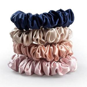 Satin Cloth Scrunchies Fashion Bands Bow Elastic Bracelets Ponytail Accessories for Women and Girls Hair Band Portable - Product Image 3
