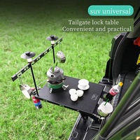 Table de camping multifonctionnelle, durable, au design moderne et antique, pour villa, petite, pliable, avec verrou, pour hayon de voiture