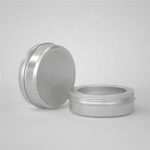 100ml Bulk Aluminum Round Tin <b>Boxes</b> with Screw Lid Clear Window for Cosmetic Packaging-Customizable Colors Recyclable Materials - Product Image 3