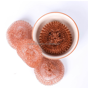 Épurateur de cuivre pur <span class=keywords><strong>enduit</strong></span> de cuivre récureur maille récureur fil <span class=keywords><strong>éponge</strong></span> pour plats casseroles casseroles récurage facile pour un nettoyage difficile - Product Image 1