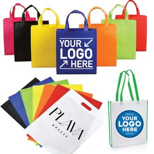 Bolsas de Tela No Tejida con Marca Personalizada, Logotipo Personalizado, Se Pueden Usar como Bolsas de Compras para Guardar Ropa y <span class=keywords><strong>Llevar</strong></span> Comida - Product Image 4