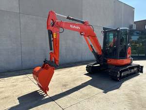 Mini-excavatrice Kubota KX163 haute performance et puissante, faible nombre d'heures de fonctionnement, en vente - Product Image 5