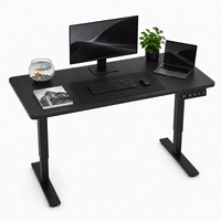 Bureau assis-debout électrique ergonomique en promotion, montage facile, structure en acier, avec contrôleur