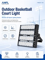 Éclairages LED pour terrains de basketball extérieurs, projecteurs haute puissance pour terrains de football extérieurs, éclairages modulaires haute puissance pour stades