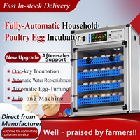 Incubateur/Hacheur d'œufs automatique double alimentation AC220V/DC12V avec contrôle automatique de la température, de l'humidité et du retournement des œufs pour poulets