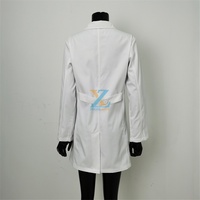 Blouse de laboratoire médical longue pour femmes professionnelles blouse de laboratoire avant à manches longues blanche avec ceinture