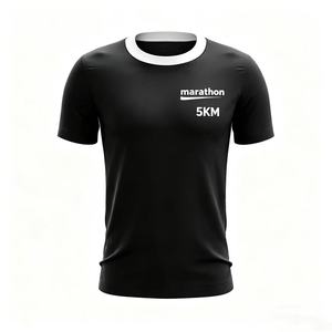 เสื้อยืดวิ่งมาราธอนพิมพ์ลายโลโก้ตามสั่งราคาถูก เสื้อยืดโฆษณาพิมพ์ลาย 3 มิติ เสื้อยืดโพลีเอสเตอร์ 100% เสื้อยืดเปล่าสำหรับงานซับลิเมชั่น - Product Image 1