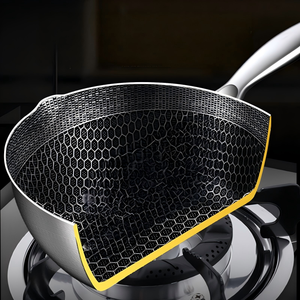 Olla de Acero Inoxidable Engrosada Personalizada al por Mayor, Mini Freidora Doméstica, Sartén Pequeña <span class=keywords><strong>para</strong></span> Tempura que Ahorra <span class=keywords><strong>Aceite</strong></span>, Ideal <span class=keywords><strong>para</strong></span> Alimentos de Bebé - Product Image 5