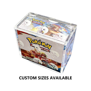 Étui <span class=keywords><strong>de</strong></span> présentation magnétique en acrylique moderne <span class=keywords><strong>et</strong></span> écologique pour Pokémon WOTC Sun & Moon Base Set - Protection Cadeau - Product Image 1