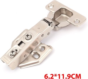 บานพับ<span class=keywords><strong>ตู้</strong></span>ครัวแบบปิดเองอัตโนมัติ ครึ่งซ้อน 35 มม. รูปทรงถ้วย ปิดแบบนุ่มนวล ไฮดรอลิก สำหรับ<span class=keywords><strong>ตู้</strong></span>ครัวไร้กรอบ - Product Image 6