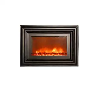 壁炉feu门厅bois线性迷你门壁挂式铸铁Oem/Odm豪华电视架加热器带烟囱的室外壁炉