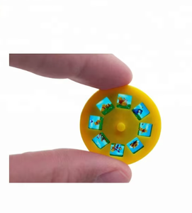 أقراص إدخال جهاز عرض بلاستيكية محمولة باليد على الطراز العتيق للأطفال ، ألعاب تعليمية بأنماط مخصصة للأعمار من 4 إلى 9 هدايا ترويجية - Product Image 2