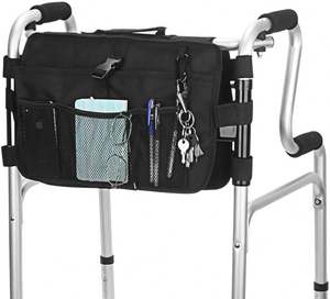 Free Sample Walker <b>Bag</b> <b>Wheel</b> Rollator <b>Bag</b> Under Seat Rollator Tote Organizer Pouch Storage for <b>Wheel</b> Rollator or Walker - Product Image 2