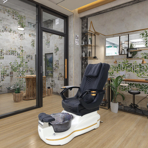 Sillón de Pedicura de Lujo, Color Negro, para Mayoristas, Duradero, con Bañera para Pies - Product Image 2