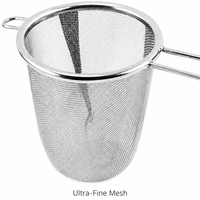 Ensemble d'infuseurs à thé en vrac à long manche en acier inoxydable 304, écologique, moderne, à mailles fines, avec filtre pour tasses à usage domestique