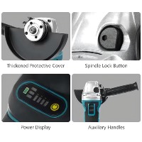 18v Li-Ion 125mm haute qualité rectifieuse outils électriques déclencheur 800W haute puissance polissage découpeuse bricolage meuleuse d'angle