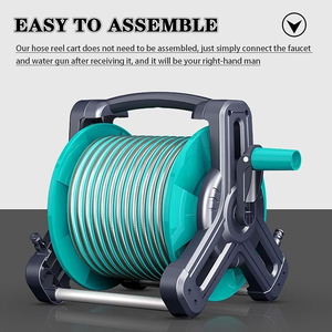 High Quality Retractable Automatic Wall-mounted Plastic Garden Hose Reel Heavy Duty 1/2'' Anti-UV High Pressure for Car Lawn - Product Image 4