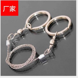 Survival Wire Saw 65cm Steel 24 <b>Threads</b> Outdoor Emergency Cutting <b>Tool</b> - Product Image 1