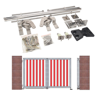 Porte d'oscillation automatique en métal flexible bi-pliante kit de visserie