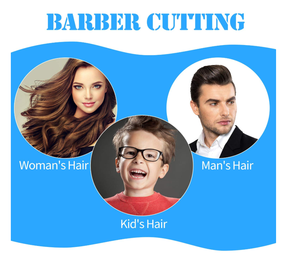 6 pezzi Cono In Fibra di Carbonio Parrucchiere Fine Largo del Dente Resistente Al Calore Si Assottiglia Barbiere Pettine - Product Image 5