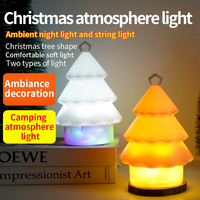 LED Hängende Typ-C Aufladbare Silikon Flexible Ambiente Weihnachtsbaum Nachtlichterkette für Heimdekoration und Feiertagsgeschenke