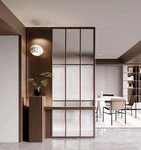 Cloisons de bureau acoustiques avec porte, blocs de verre, rideaux pour une séparation optimale de l'espace de travail - Product Image 2