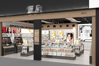 02-DYaS024 Meuble de présentation K-beauty écologique et durable avec éclairage LED pour la conception de magasins de détail en gros