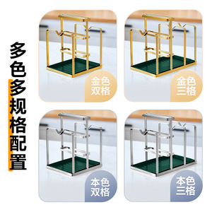 Stainless Steel Knife And Board Rack Multifunction <b>Kitchen</b> <b>Storage</b> Pot Holder Square Shape Draining Rack - Product Image 4