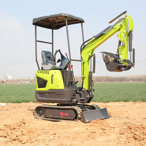 Miniexcavadora Somate Verde/Amarilla con Motor Koop, Bomba Hidráulica, PLC, Caja de Cambios, Motor, Garantía de 1.5 Años, Cucharón Corto de 0.02m - Product Image 3