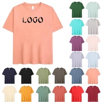 Individuell Siebbedrucktes T-Shirt mit Ihrem Logo, Nur Ein Stück, Schlicht, 100% Baumwolle, Übergroßes Kurzarm-Shirt für Herren, Damen und Unisex