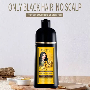 Shampoo colorant permanent au gingembre nourrissant anti-chute de cheveux, faible MOQ, tendance, emballage personnalisé direct usine - Product Image 1