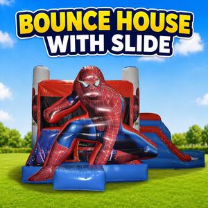 Castillo Inflable con Tobogán Temático de Spider-Man, Casa de Brinco Comercial de PVC para Niños, Ideal para Alquiler en Fiestas - Product Image 4