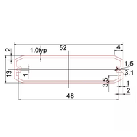 Boîtier en aluminium anodisé Boîtiers d'instruments électroniques en métal Boîtier de carte de circuit imprimé Boîte de jonction