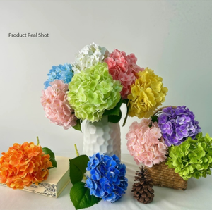 Fleurs artificielles d'hortensia au toucher doux, arrangements de fleurs séchées hydratantes, fleurs décoratives pour table de salon - Product Image 4