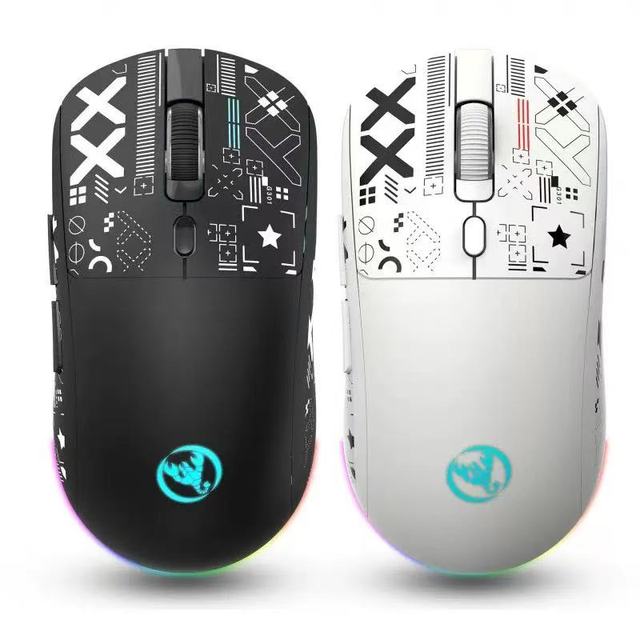 Popular T90 Triple-Mode Wireless Mouse 6D Wired/2.4G/BT Connection RGB Gaming Optical Mouse Wireless for Computer PC