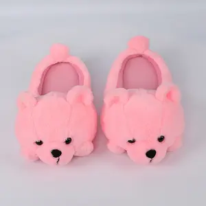 Custom Plush Slippers Soft Indoor Simulated Pink Pig Animal Women Slippers Winter Warm House Slippers