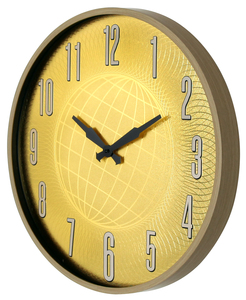 Modern 20 Inch Oversize Plastic Quartz <b>Wall</b> <b>Clock</b> Large Antique Style Analog Single Face Plant Still Life Design for Living Room - Product Image 3