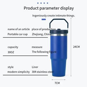 Vaso Térmico de 20oz y 30oz de Acero Inoxidable con Aislamiento al Vacío de Doble Pared y Tapa Abatible, Nuevo para Exteriores, Incluye Tapa con Pajita para Tazas y Botellas de <span class=keywords><strong>Agua</strong></span> <span class=keywords><strong>Caliente</strong></span> - Product Image 5