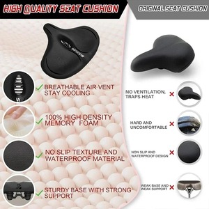 BUCKLOS allargare il sedile della bici 300*325MM di assorbimento degli urti per addensare la sella morbida per Mountain Bike da strada impermeabile <span class=keywords><strong>MTB</strong></span> sella - Product Image 4