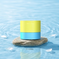 Pots en plastique PP recyclables et écologiques de 100 g avec cuillère pour cosmétiques et soins de la peau
