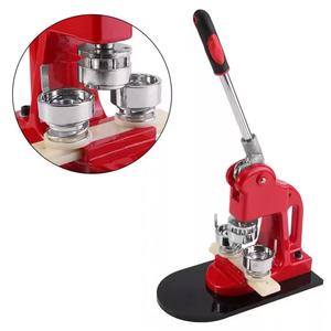 Precio Especial: Máquina de Chapas Redondas Manual Personalizada SAGER Roja con Riel Deslizante, Materiales de Aluminio y Plástico, 1 Año de Garantía - Product Image 3
