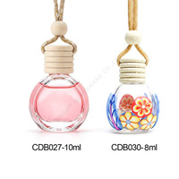 Bouteille de parfum en verre pour voiture, vente en gros d'usine, 10 ml, OEM personnalisé, style Noël, diffuseur d'huiles essentielles pour voiture