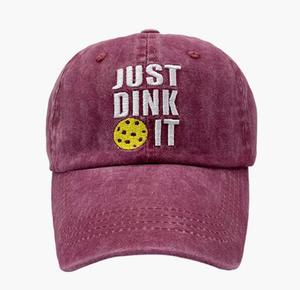 Gorra de béisbol con estampado de Pickleball para hombre y mujer, gorro Vintage lavable, divertido, para papá, Just Dink <span class=keywords><strong>It</strong></span> - Product Image 4